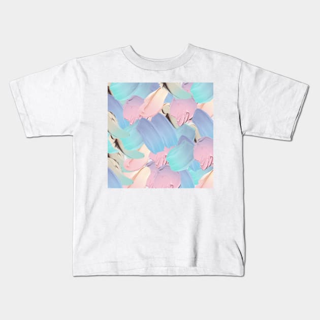 Pastel paint pattern Kids T-Shirt by LAV77